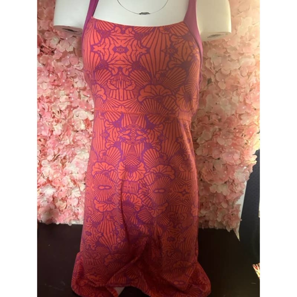 Soybu Small Pink and Orange Exercise Dress